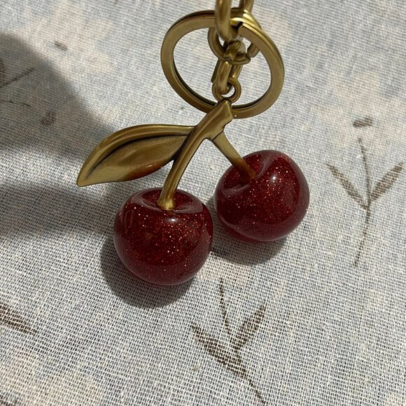 Coach Cherry Bag Charm Keychain - Picture 6 of 6